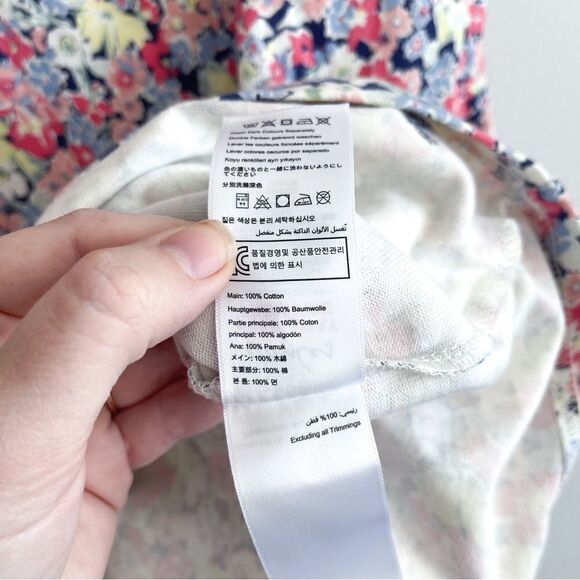 Joules Riva Floral Shift Dress Navy Ditsy Cotton Women's 6 NWT Pull On - Picture 6 of 10